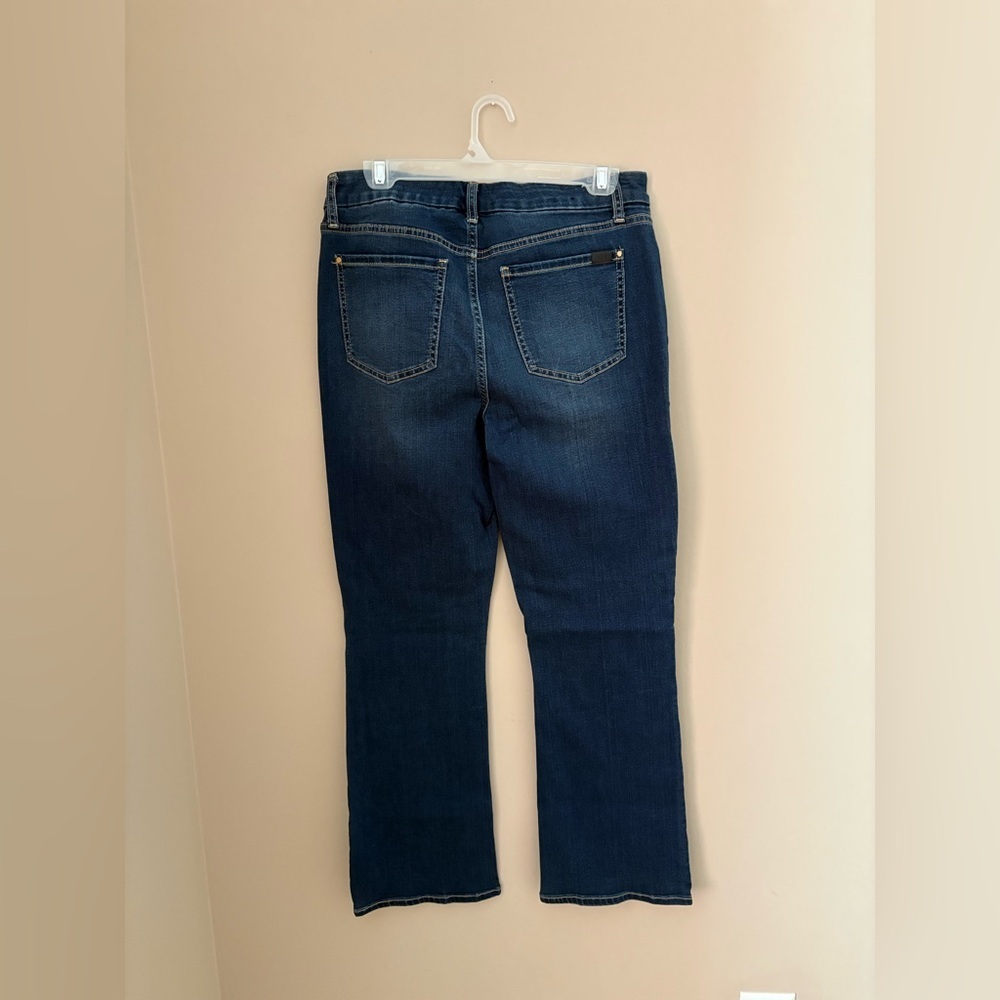 Jen 7 for All Mankind Petite Slim Bootcut Size 8P Dark wash - Picture 3 of 4